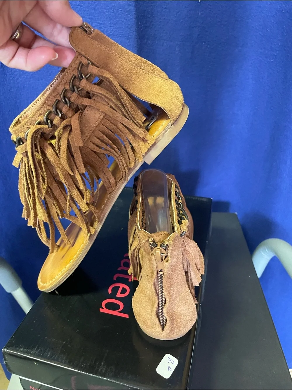 Not Rated 'Keep The Peace' Tan Fringe Women’s Sandals